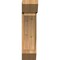 Ekena Millwork Thorton Slat Rough Sawn Bracket w/ Offset Brace, Western Red Cedar, 8"W x 20"D x 32"H BKT0806X20X32THR06RWR - alternate 3